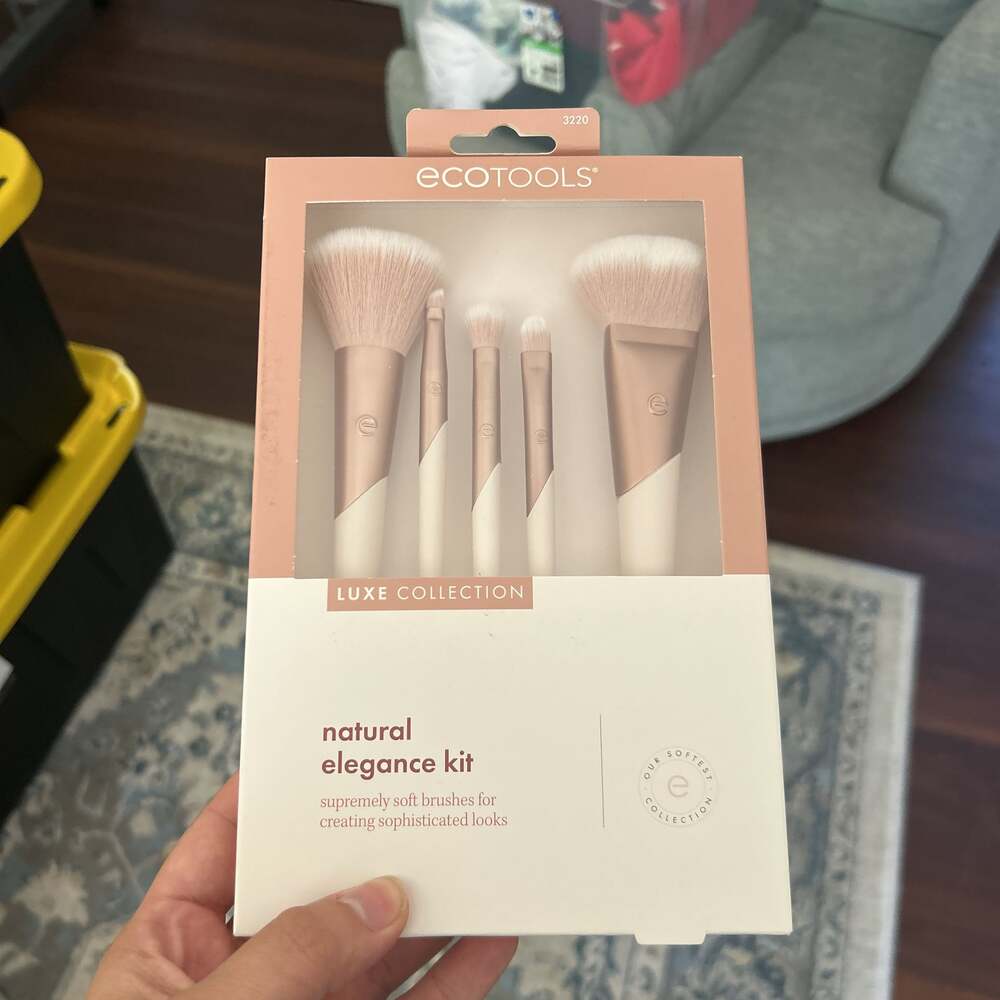 EcoTools Luxe Collection Natural Elegance Kit, 5-Piece Makeup Brush Set